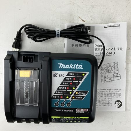 ЗЗ MAKITA マキタ 18v 24mm 充電式ハンマドリル バッテリーx2 充電器 ケース付 HR244D ブルー