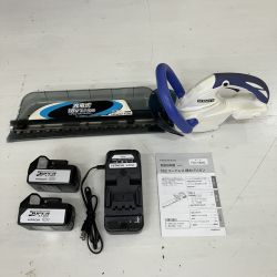 ЗЗ HITACHI 日立 18v 400mm コードレス植木バリカン バッテリーx2 充電器付 FCH18DSL ホワイト×ブルー Cランク