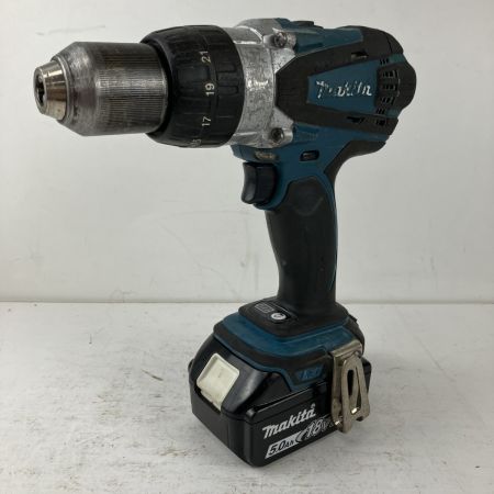 ЗЗ MAKITA マキタ 18v 充電式震動ドライバドリル バッテリーx1付 ※充電器無し HP458D ブルー