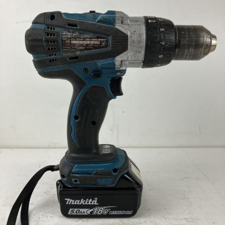 ЗЗ MAKITA マキタ 18v 充電式震動ドライバドリル バッテリーx1付 ※充電器無し HP458D ブルー
