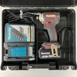 ЗЗ MAKITA マキタ 18v インパクトドライバ バッテリーx1 充電器 ケース付 TD170D レッド Cランク