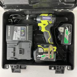HiKOKI ハイコーキ 36v インパクトドライバ バッテリーx2 充電器 ケース付 WH36DD スパイダーイエロー Cランク