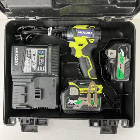 HiKOKI ハイコーキ 36v インパクトドライバ バッテリーx2 充電器 ケース付 WH36DD スパイダーイエロー