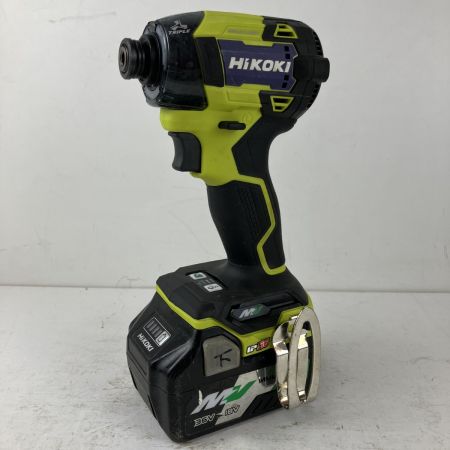 HiKOKI ハイコーキ 36v インパクトドライバ バッテリーx2 充電器 ケース付 WH36DD スパイダーイエロー