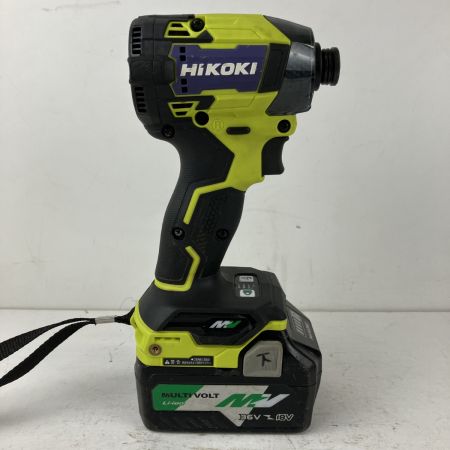 HiKOKI ハイコーキ 36v インパクトドライバ バッテリーx2 充電器 ケース付 WH36DD スパイダーイエロー