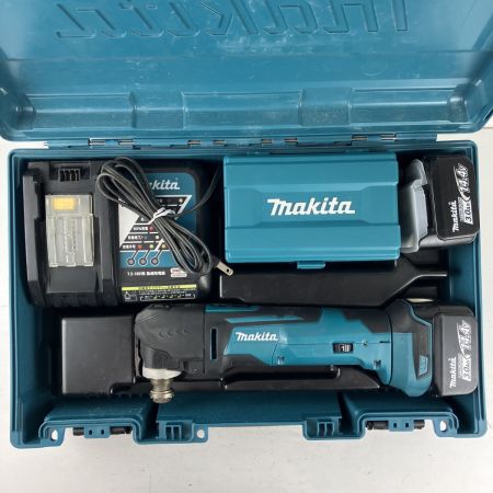 ЗЗ MAKITA マキタ 14.4v 充電式マルチツール バッテリーx2 充電器 ケース付 TM41D ブルー