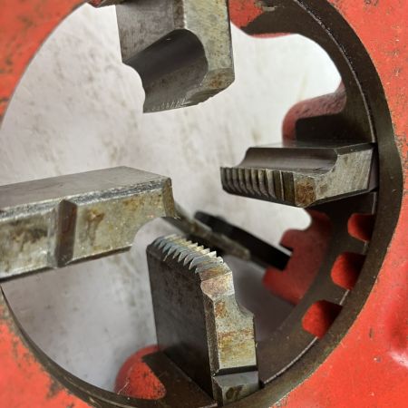 ЗЗ REX レッキス 自動切上ダイヘッド チェーザ付 1-1 1/2 レッド