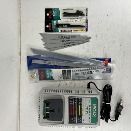 ЗЗ RYOBI リョービ 14.4v 充電式レシプロソー バッテリーx1 充電器 ケース付 BRJ-120 グリーン×ブラック