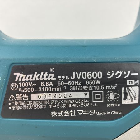 ЗЗ MAKITA マキタ 100v ジグソー ケース付 JV0600 ブルー