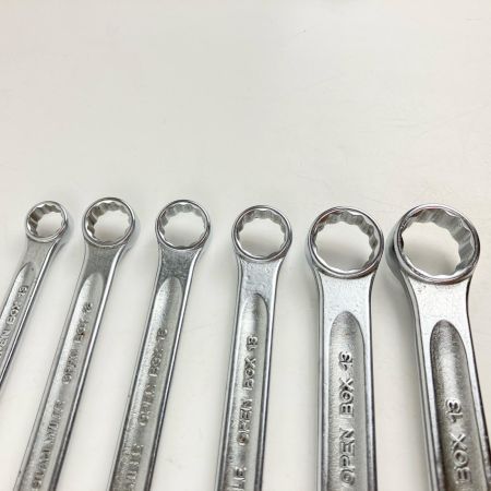 ЗЗ STAHLWILLE スタビレー オープンボックス13 コンビネーションレンチ 6本組  OPEN BOX シルバー