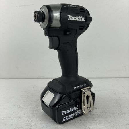 ЗЗ MAKITA マキタ 18v 充電式インパクトドライバ バッテリーx2 充電器 ケース付 TD173D ブラック