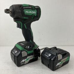 ЗЗ HiKOKI ハイコーキ 36v 12.7mm インパクトレンチ バッテリーx2付 ※充電器無し WR36DC ブラック×グリーン Cランク