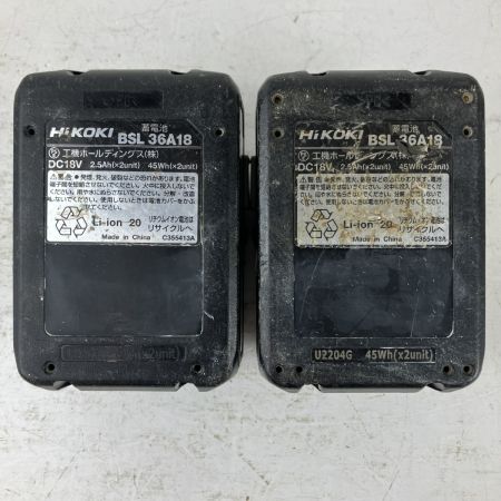 ЗЗ HiKOKI ハイコーキ 36v 12.7mm インパクトレンチ バッテリーx2付 ※充電器無し WR36DC ブラック×グリーン