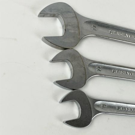 ЗЗ STAHLWILLE スタビレー 両口スパナ 7本セット 8～27mm MOTOR10 ライトグレー