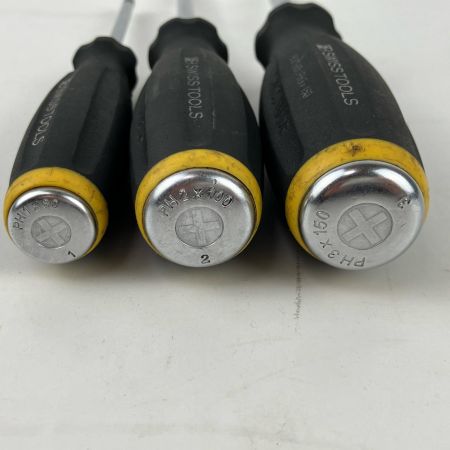 ЗЗ PB SWISS TOOLS スイスツールズ 貫通ドライバー プラス×3 マイナス×3 6本組 8193D/8102D ブラック