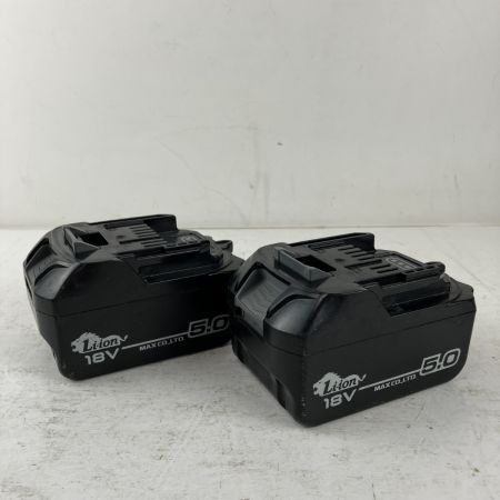 ЗЗ MAX マックス 18v インパクトドライバ バッテリーx2 充電器 ケース付 PJ-SD102-B2C ブラック×レッド