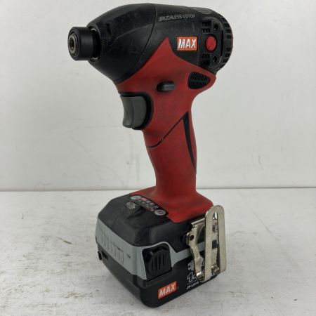 ЗЗ MAX マックス 14.4v インパクトドライバ バッテリーx1 充電器 ケース付 PJ-ID144 レッド×ブラック