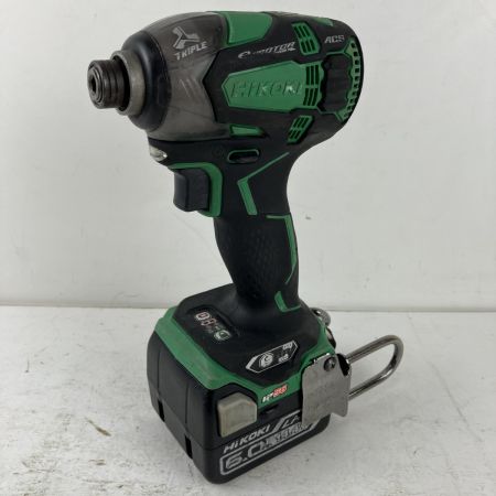 ЗЗ HiKOKI ハイコーキ 14.4v インパクトドライバ バッテリーx1 ケース付 ※充電器無し WH14DDL2 グリーン×ブラック