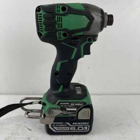ЗЗ HiKOKI ハイコーキ 14.4v インパクトドライバ バッテリーx1 ケース付 ※充電器無し WH14DDL2 グリーン×ブラック