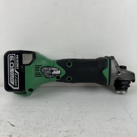 ЗЗ HiKOKI ハイコーキ 14.4v 100mm ディスクグラインダ バッテリーx1付 ※ホイルガード欠品 G14DSL2