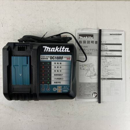ЗЗ MAKITA マキタ 18v 18mm 充電式ハンマドリル バッテリーx2 充電器 ケース付 HR183D ブルー