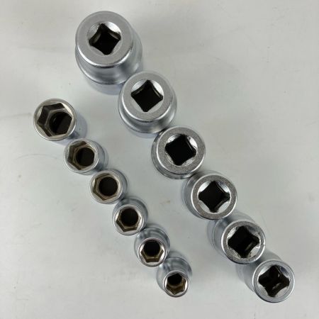 ЗЗ TONE トネ ソケット 差込口12.7ｍｍ 6角 10～30mm 12個セット 本体のみ 4S10他 シルバー