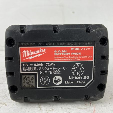 ЗЗ Milwaukee 12v 12.7mm アングルインパクトレンチ バッテリーx1 充電器付 M12FRAIWF12 レッド