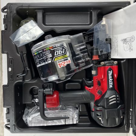 ЗЗ MAKITA マキタ 90mm 高圧 エア釘打ち機 取説 ケース付 AN937H レッド