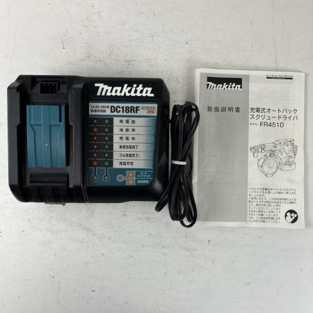 ЗЗ MAKITA マキタ 18v 充電式スクリュードライバ バッテリーx1 充電器 ケース付 FR451D ブルー