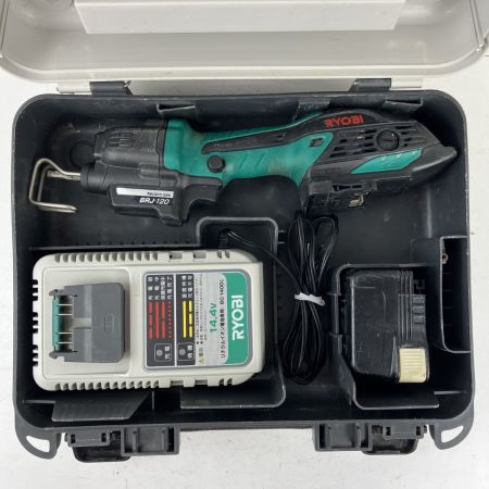 ЗЗ RYOBI リョービ 14.4v 充電式レシプロソー バッテリーx1 充電器 ケース付 BRJ-120 グリーン