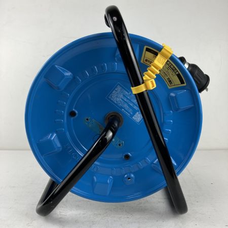 ЗЗ NICHIDO 100v 30m コードリール ドラム NPW-EK33RE スカイブルー
