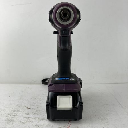 ЗЗ MAKITA マキタ 18v 充電式インパクトドライバ バッテリーx2 充電器 ケース付 TD172D パープル