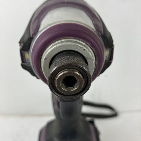 ЗЗ MAKITA マキタ 18v 充電式インパクトドライバ バッテリーx2 充電器 ケース付 TD172D パープル