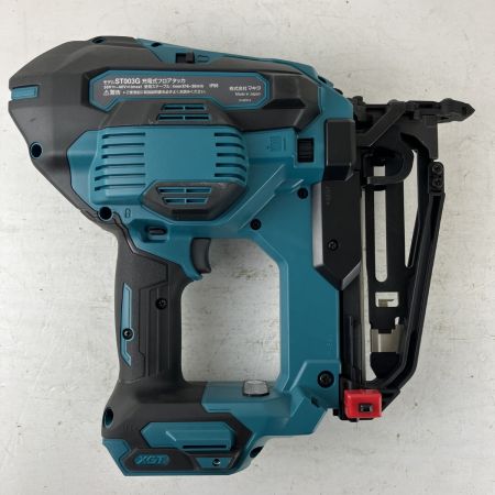 ЗЗ MAKITA マキタ 40v 38mm 充電式フロアタッカ 取説 箱付 ※バッテリー、充電器無し ST003G ブルー
