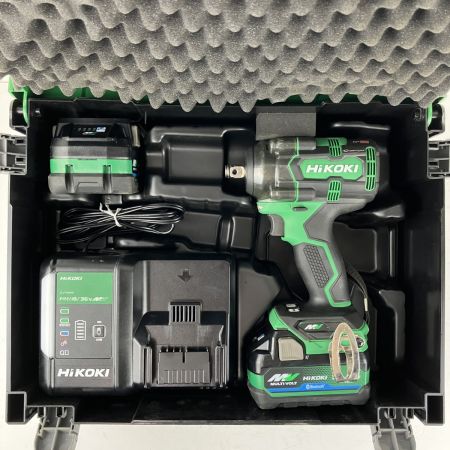 ЗЗ HiKOKI ハイコーキ 36v インパクトレンチ バッテリーx2 充電器 ケース付 WR36DH グリーン