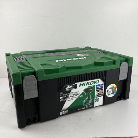 ЗЗ HiKOKI ハイコーキ 36v インパクトレンチ バッテリーx2 充電器 ケース付 WR36DH グリーン