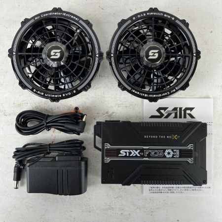 ЗЗ シンメン株式会社 20v 3350mAh ファンバッテリー付フルセット S-AIR SA-125 RE7 06BK ブラック