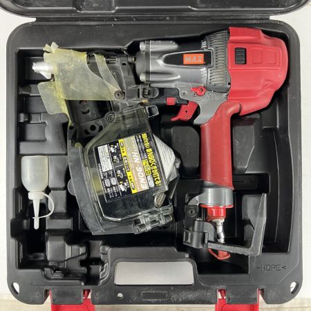 ЗЗ MAX マックス 90mm 高圧 エア釘打ち機 ケース付 HN-90N3 レッド×ブラック