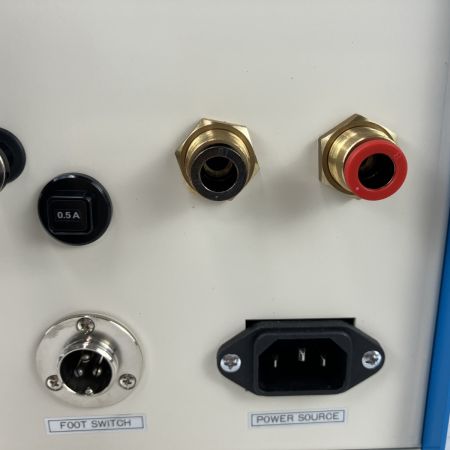 ЗЗ JST 100v 空気圧式圧着工具 コントロールユニット フットスイッチ付 D-4(100V) ブルー