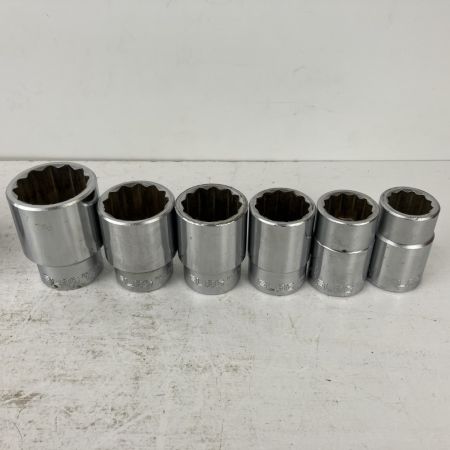 ЗЗ FLAG 差込角19mm ソケットレンチセット ケース付 F-615M シルバー