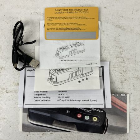 ЗЗ KOD 2軸精密デジタル平形水準器 USBケーブル 取説 ケース付 DWL-1300XL ブラック