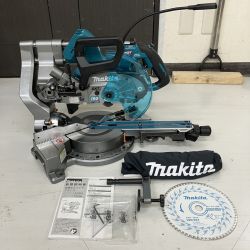 ЗЗ MAKITA マキタ 40v 190mm 充電式スライド丸のこ ダストバッグ 鮫肌チップソー 取説付 LS008GZ ブルー Sランク