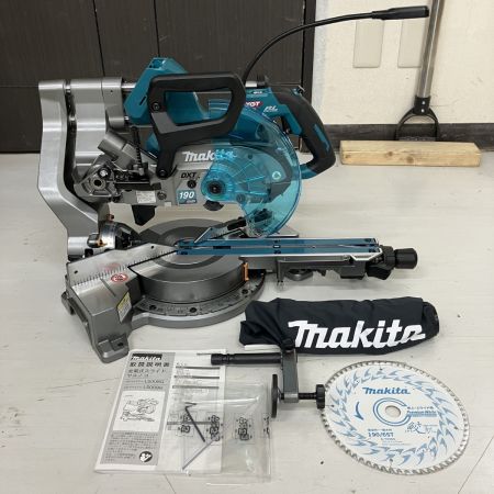 ЗЗ MAKITA マキタ 40v 190mm 充電式スライド丸のこ ダストバッグ 鮫肌チップソー 取説付 LS008GZ ブルー