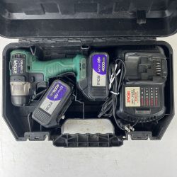 ЗЗ RYOBI リョービ 18v インパクトドライバ バッテリーx2 充電器 ケース付 BID-180 グリーン Cランク