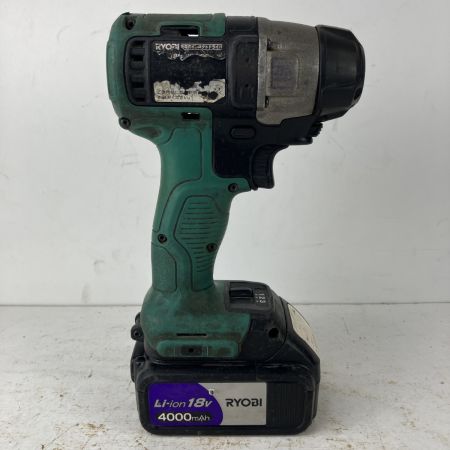 ЗЗ RYOBI リョービ 18v インパクトドライバ バッテリーx2 充電器 ケース付 BID-180 グリーン