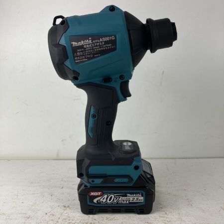 ЗЗ MAKITA マキタ 40v 充電式エアダスタ バッテリーx1 充電器 ケース付 AS001G ブルー