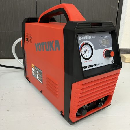 ЗЗ YOTUKA 100v/200v エアプラズマカッター ガン クリップ エアホース プラグ付 YS-CUT50DP レッド
