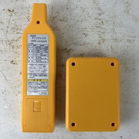 ЗЗ 戸上電機 Super ラインチェッカ 低圧配線路探査器 ケース付 TLC-C-R イエロー