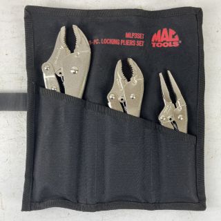 ЗЗMAC TOOLS マック 3Pc. ロッキングプライヤーセット ケース付 MLP3SET シルバー ЗЗ MAC TOOLS マック 3Pc. ロッキングプライヤーセット ケース付