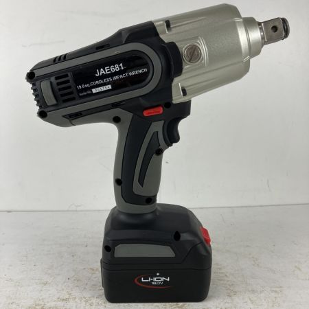 ЗЗ KTC ケーティーシー 18v 19mm コードレスインパクトレンチ バッテリーx2 充電器 ケース付 JAE681 ブラック